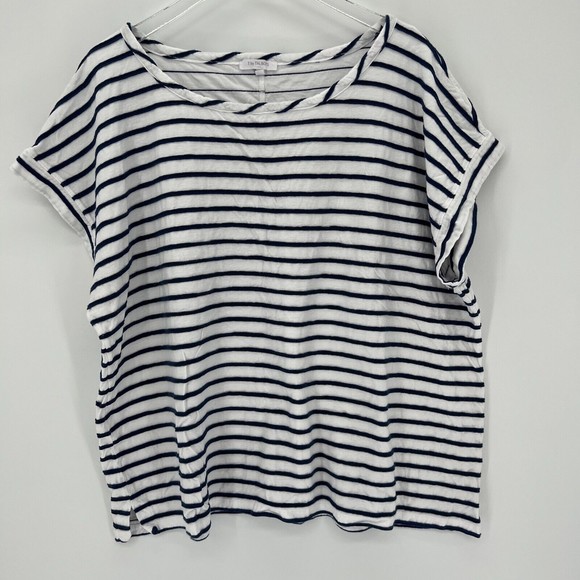 T by Talbots Striped Short Sleeve Shirts Casual Top White Plus Size 3X *Lot of 2 - Picture 8 of 14